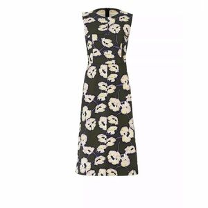 Marni High-Neck Floral Print Sheath Dress